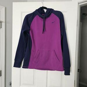 Nike Thermal Fit Purple and Navy Hoodie M